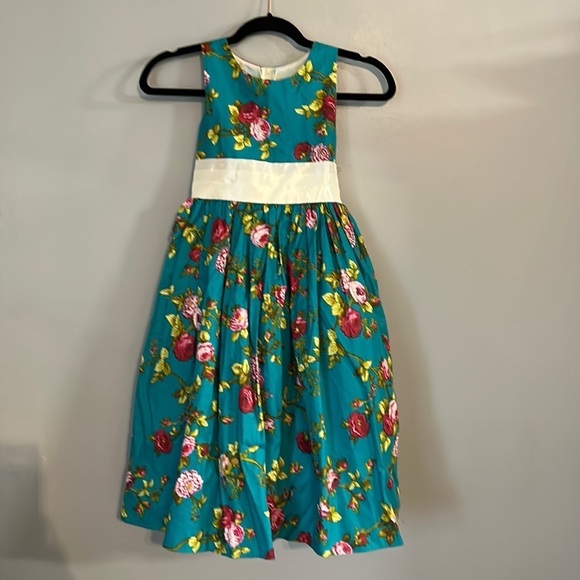 Shanil Girls Floral Party Dress – Size 8 - Picture 3 of 6